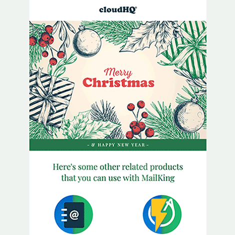 Christmas Welcome Email for Existing MailKing Users